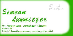 simeon lumnitzer business card